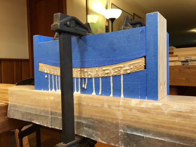 Laminating Side Rails of Base